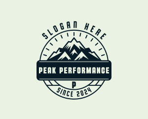 Mountain Peak Hiking logo design