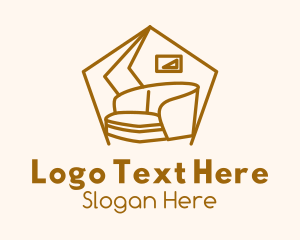 House Sofa Furniture Logo