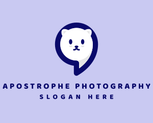 Cute Cat Apostrophe logo