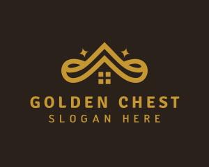 Golden Crown Roof logo design