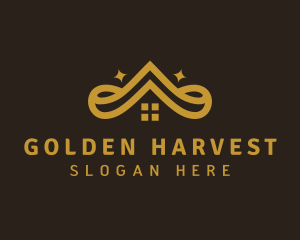 Golden Crown Roof logo design