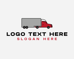 Long Cargo Truck Logo