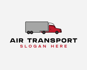 Long Cargo Truck logo design