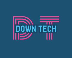 Digital Tech Circuit logo design