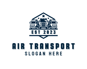 Logistics Truck Transportation logo design