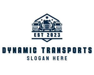 Logistics Truck Transportation logo design