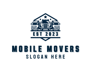 Logistics Truck Transportation logo design