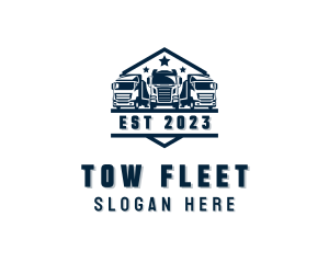 Logistics Truck Transportation logo design