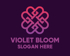 Beauty Violet Flower  logo