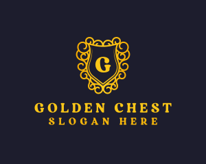 Golden Medieval Crest  logo design