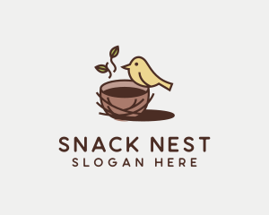 Coffee Bird Nest logo design