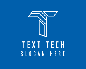 Web Tech Letter T logo design