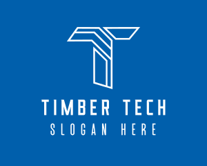 Web Tech Letter T logo design