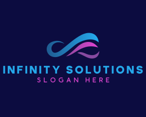 Infinity Loop Wave logo design