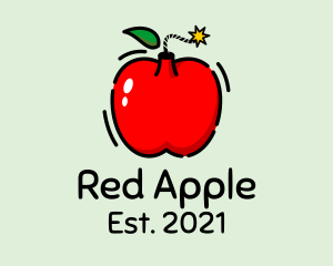 Apple Fruit Bomb  logo design