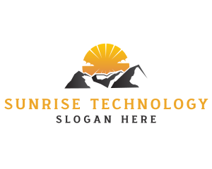 Mountain Sunrise Nature logo