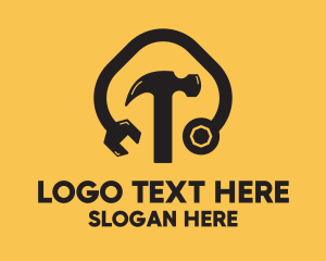 Construction Mechanic Tools Logo