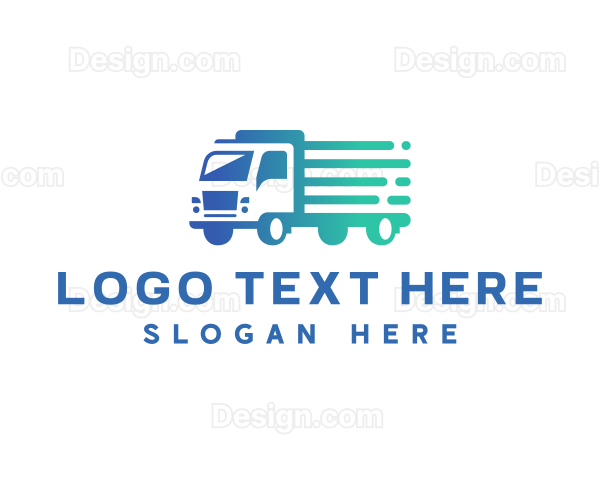 Truck Delivery Logistics Logo