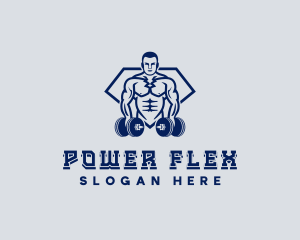 Dumbbell Gym Workout logo design