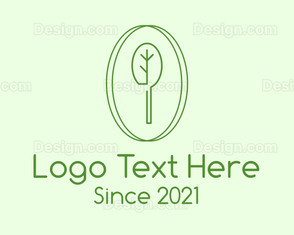 Green Minimalist Tree Logo