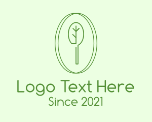 Green Minimalist Tree logo