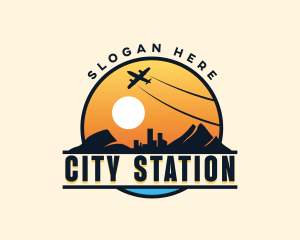 Airplane City Tour logo design