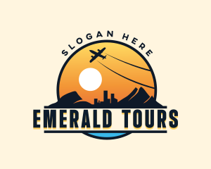 Airplane City Tour logo design