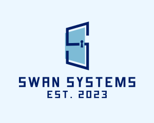 System Security Letter S logo design