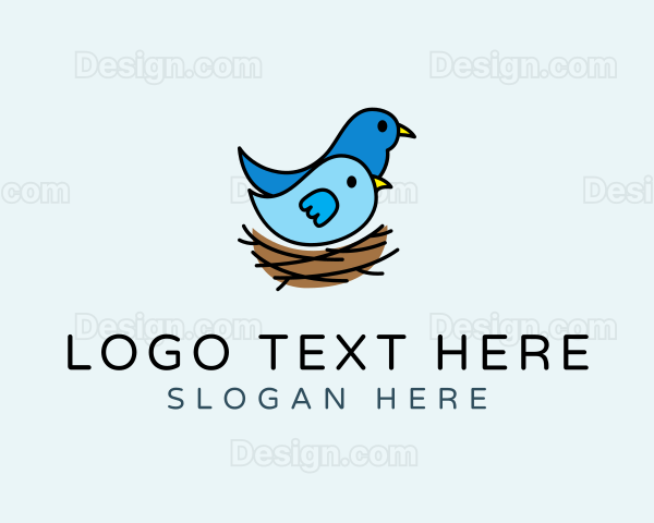 Bird Nest Wildlife Logo