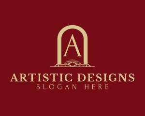 Arch Hotel Interior Design logo design