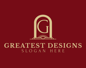 Arch Hotel Interior Design logo design