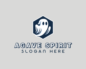 Spooky Halloween Ghost logo design