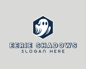 Spooky Halloween Ghost logo