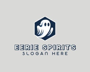 Spooky Halloween Ghost logo design