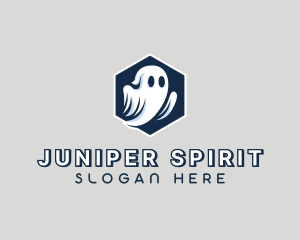 Spooky Halloween Ghost logo design