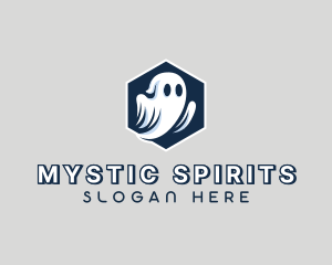 Spooky Halloween Ghost logo design