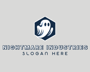 Spooky Halloween Ghost logo design