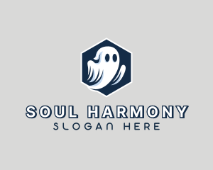 Spooky Halloween Ghost logo design