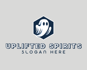 Spooky Halloween Ghost logo design