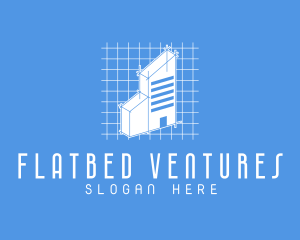 Blue Tower Blueprint logo design