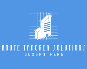 Blue Tower Blueprint logo design