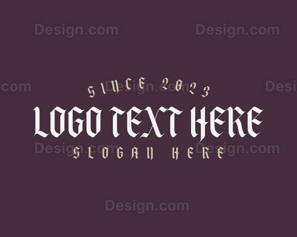 Gothic Streetwear Business Logo