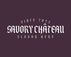 Gothic Streetwear Business logo design