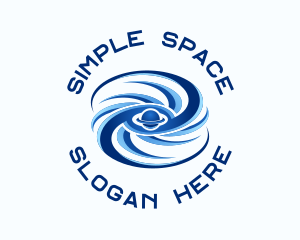 Blue Space Planetary logo design