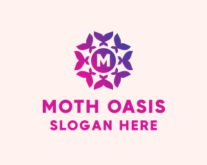 Butterfly Moth Garden logo design