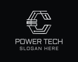 Digital Tech Letter C logo