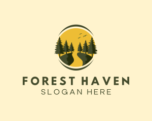 Outdoor Forest Path logo design