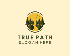 Outdoor Forest Path logo design