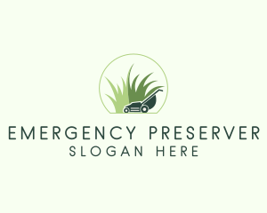 Grass Lawn Mower  logo design