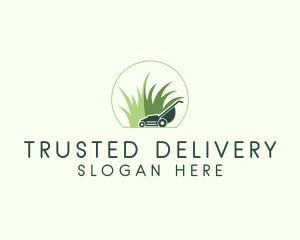 Grass Lawn Mower  logo design